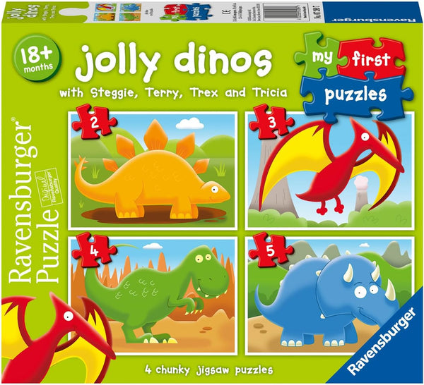 Ravensburger My First Puzzles 2, 3, 4 and 5 Piece Puzzles Jolly Dinos