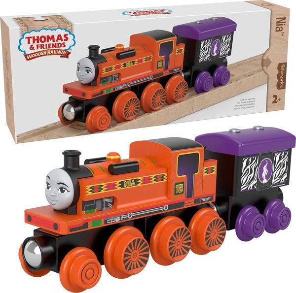 Thomas & Friends Wooden Railway Nia Engine And Car