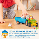 Battat Farming Fun Tractor & Trailer With Lights And Sounds