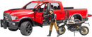Bruder Ram Power Wagon With Scrambler Ducati Desert Sled With Figure
