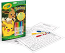 Crayola Colouring And Activity Pad With 7 Markers Pokemon