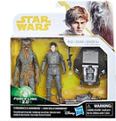 Hasbro Force Link 2.0 Chewbacca (Mimban) Han Solo (Mimban) Preowned New In Box)