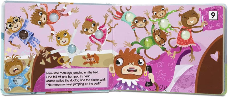 Melissa And Doug Board Book Poke A Dot 10 Little Monkeys