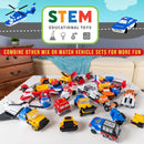 Magnetic Mix Or Match Vehicles Police Set