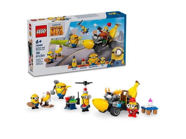 LEGO Despicable Me 4, Minions And Banana Car 75580