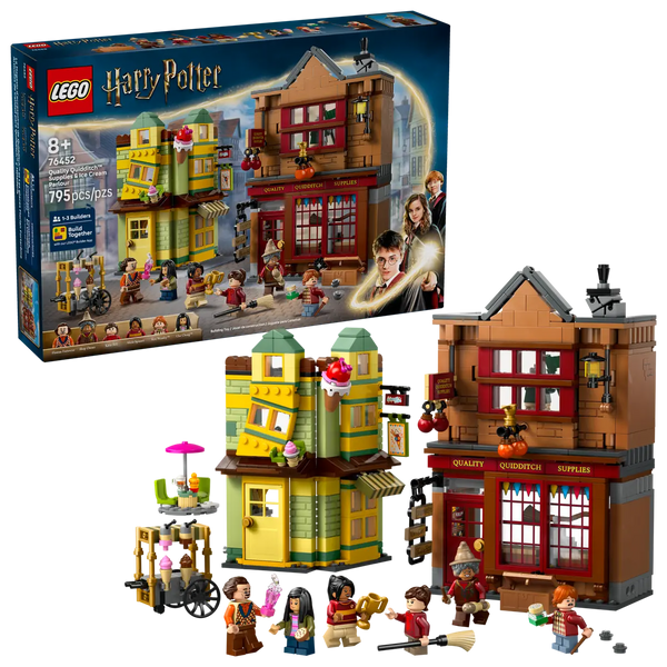 LEGO Harry Potter Quality Quidditch Supplies And Ice Cream Parlour #76452