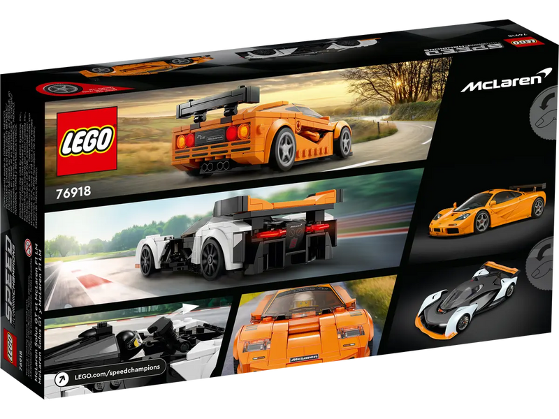 LEGO Speed Champions Mclaren Solus GT And Mclaren F1 LM 76918