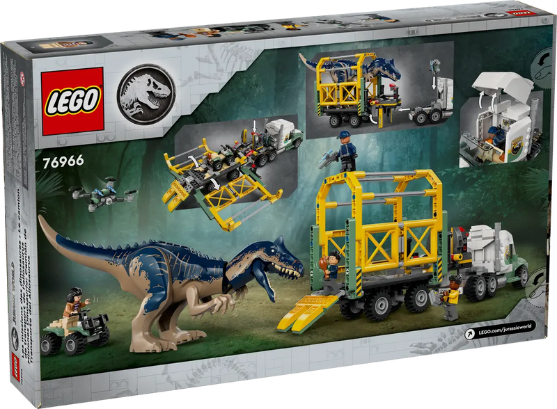 LEGO Jurassic World Dinosaur Missions: Allosaurus Transport Truck 76966