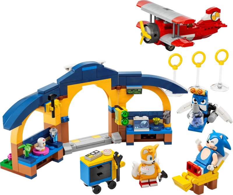 LEGO Sonic The Hedgehog Tails Workshop And Tornado Plane 76991