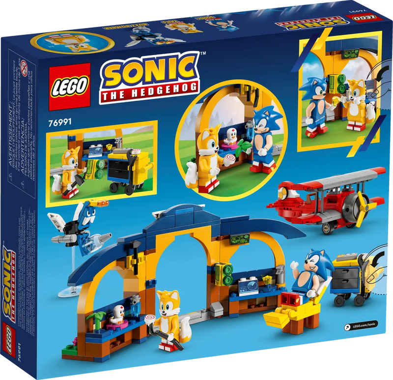 LEGO Sonic The Hedgehog Tails Workshop And Tornado Plane 76991