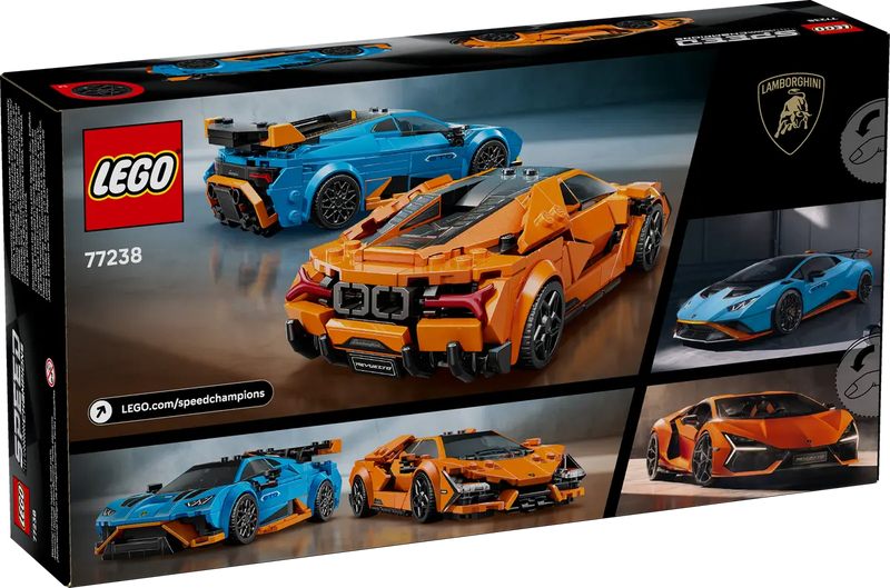 LEGO Speed Champions Lamborghini Revuelto And Lamborghini Huracan STO