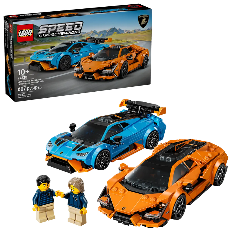 LEGO Speed Champions Lamborghini Revuelto And Lamborghini Huracan STO