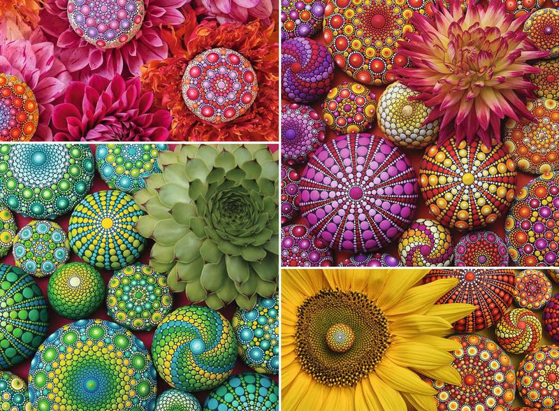 Ravensburger 500 Piece Colour Your World Series, Mandala Blooms