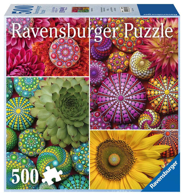 Ravensburger 500 Piece Colour Your World Series, Mandala Blooms