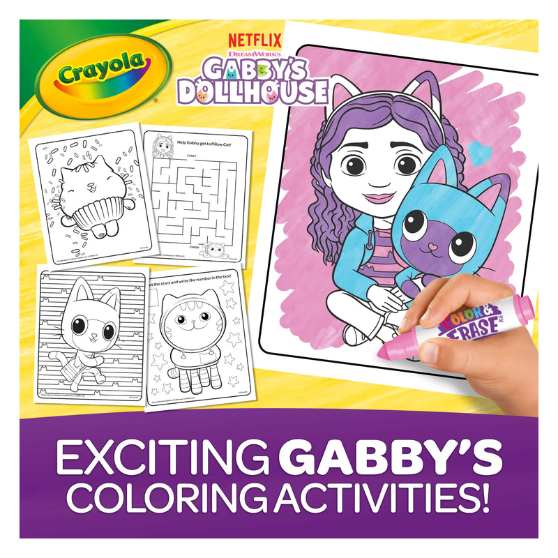 Crayola Gabby's Dollhouse Colour And Erase Sticker Activity Pad