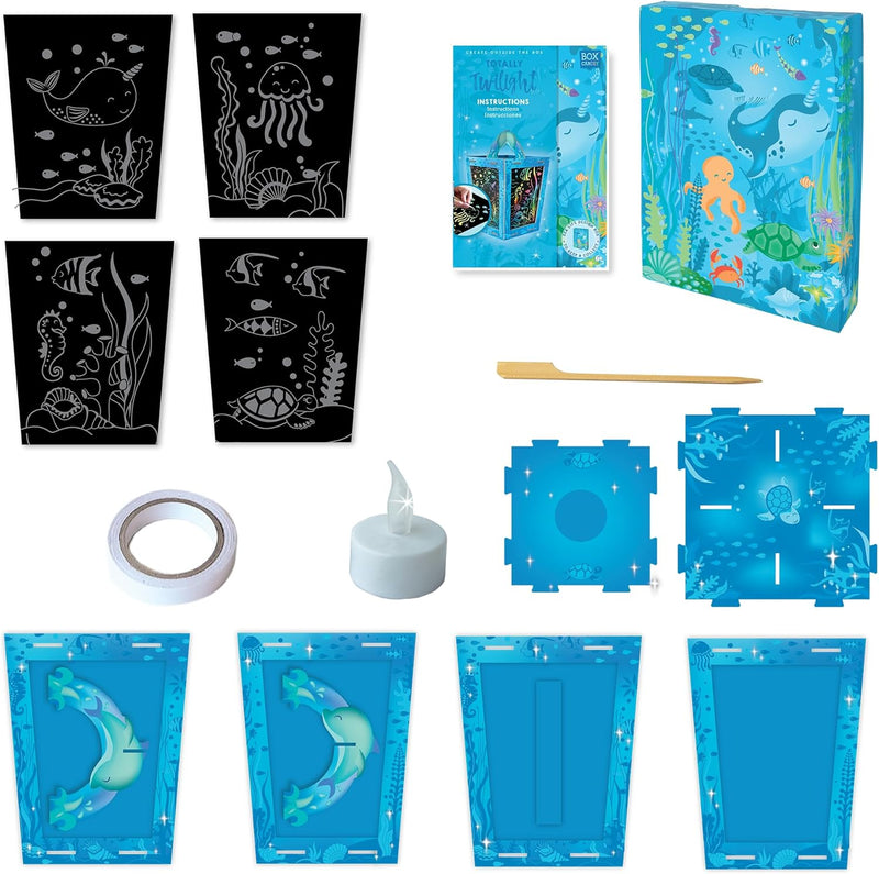 Box Candiy Totally Twilight Sea Life Lantern Scratch Art Set