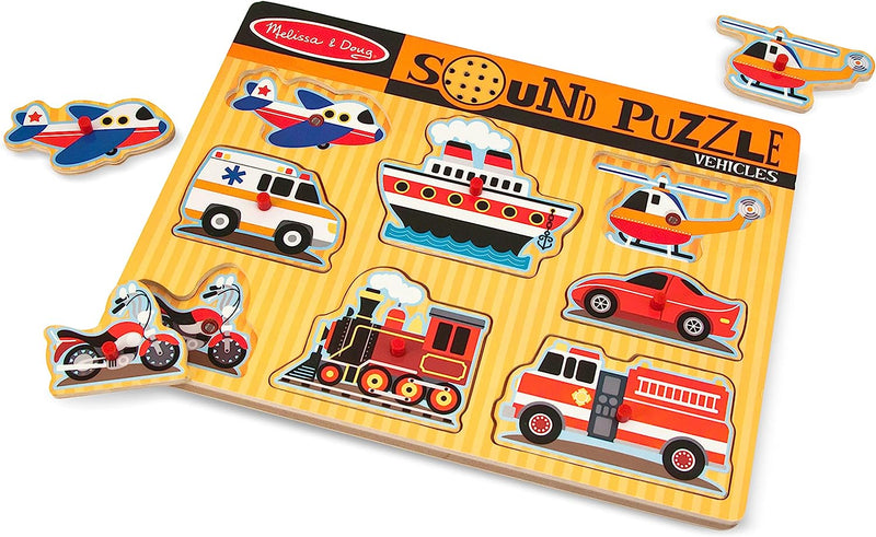 Melissa & Doug Sound Puzzle Vehicles