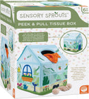 Sensory Sprouts Peek And Pull Sensory Tissue Box