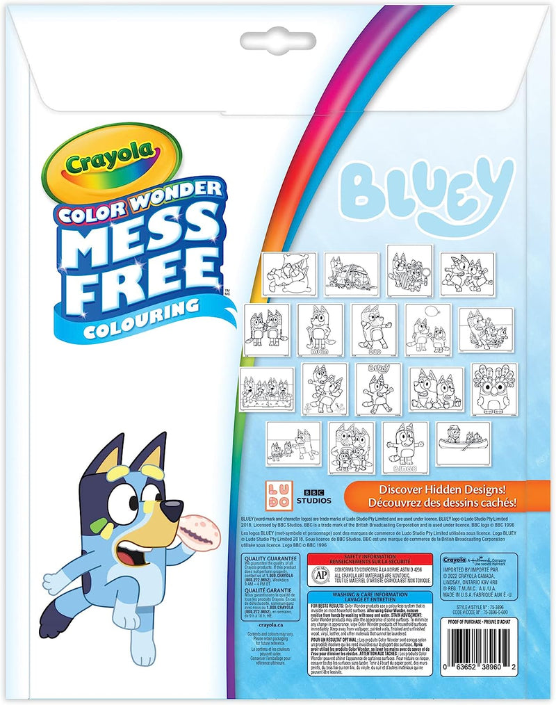 Crayola Color Wonder Mess-Free Colouring & Markers Kit, Bluey