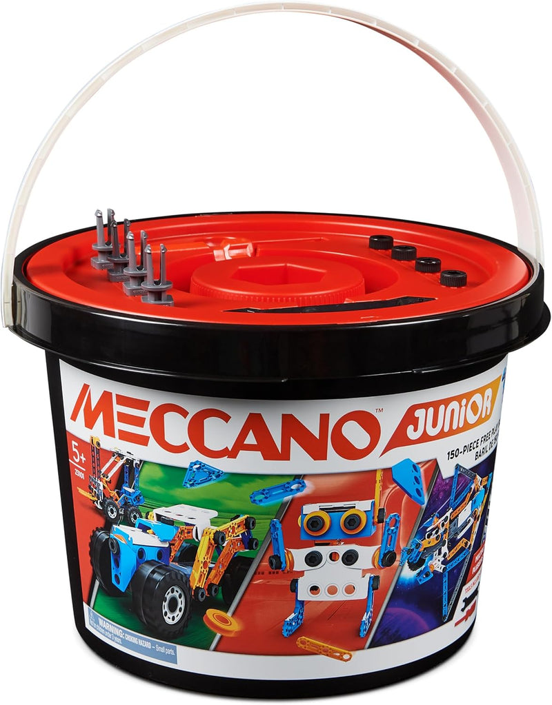 Meccano Junior 150 Pieces Free Play Bucket