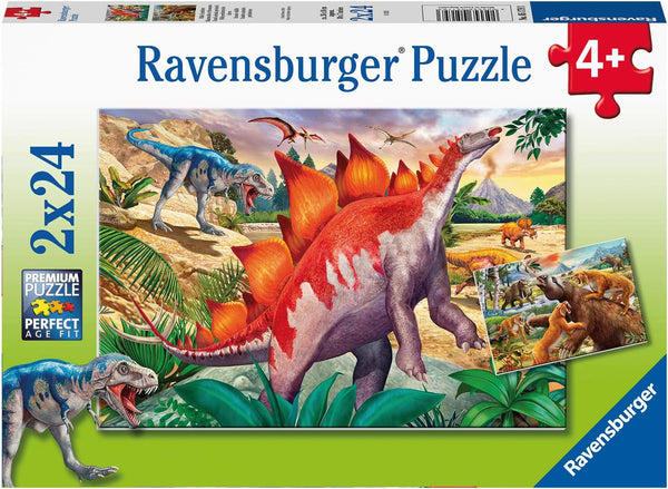 Ravensburger 2 x 24 Piece Jurassic Wildlife