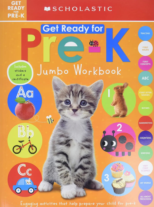 Scholastic Get Ready For Pre K Jumbo Workbook
