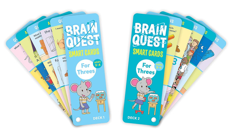 Brain Quest Smart Cards For Threes Ages 3-4 Revised 5th Edition