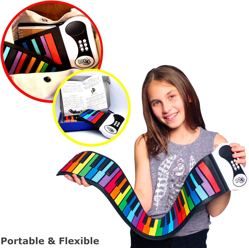 Mukikim Rock And Roll It Flexible Roll Up Piano