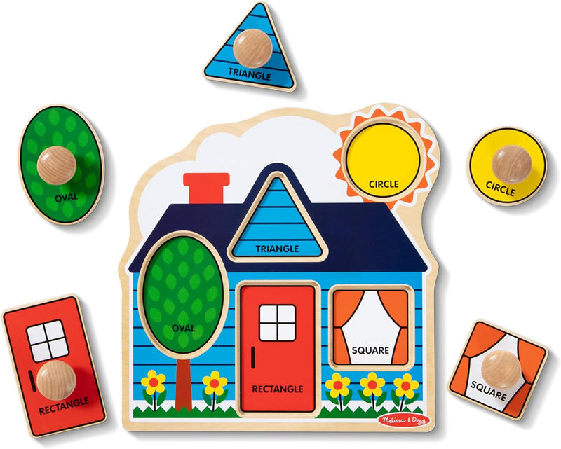 Melissa & Doug First Shapes Jumbo Peg Puzzle