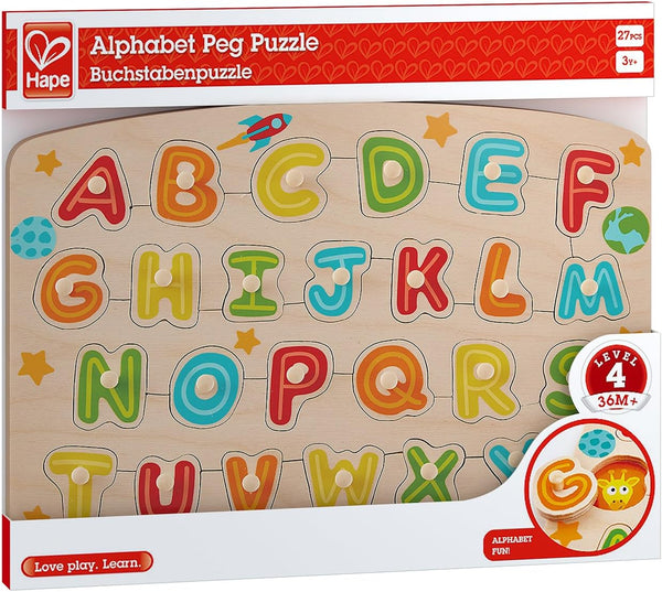 Hape Alphabet Peg Puzzle