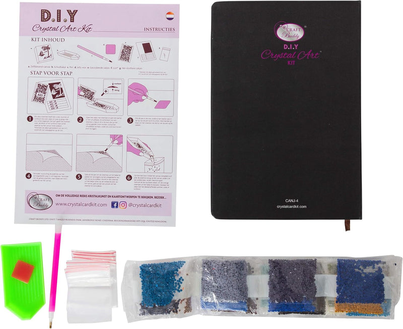 Crystal Art Notebook Cute Dog