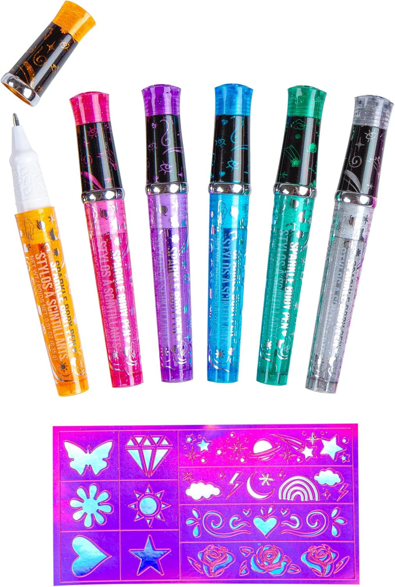 Fashion Angels Sparkle Tats Tattoo Pens And Art Set