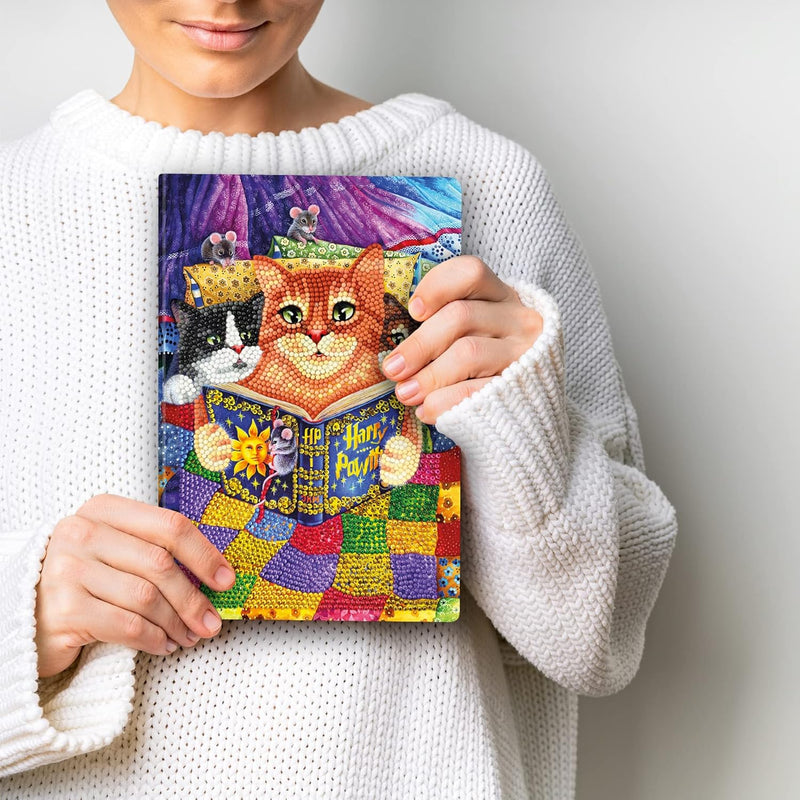 Crystal Art Notebook Kitten Bedtime Stories