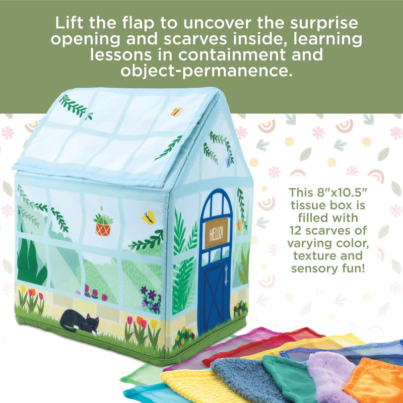 Sensory Sprouts Peek And Pull Sensory Tissue Box