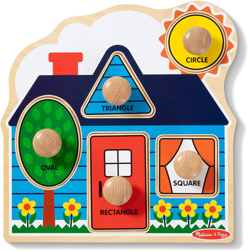 Melissa & Doug First Shapes Jumbo Peg Puzzle