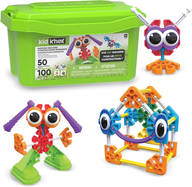 K'NEX Kid Budding Builders Tub 100 Pieces 3+