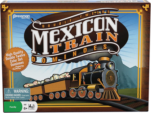 Pressman Double Twelve Mexican Train Dominoes