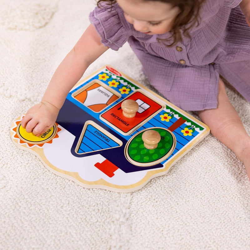 Melissa & Doug First Shapes Jumbo Peg Puzzle