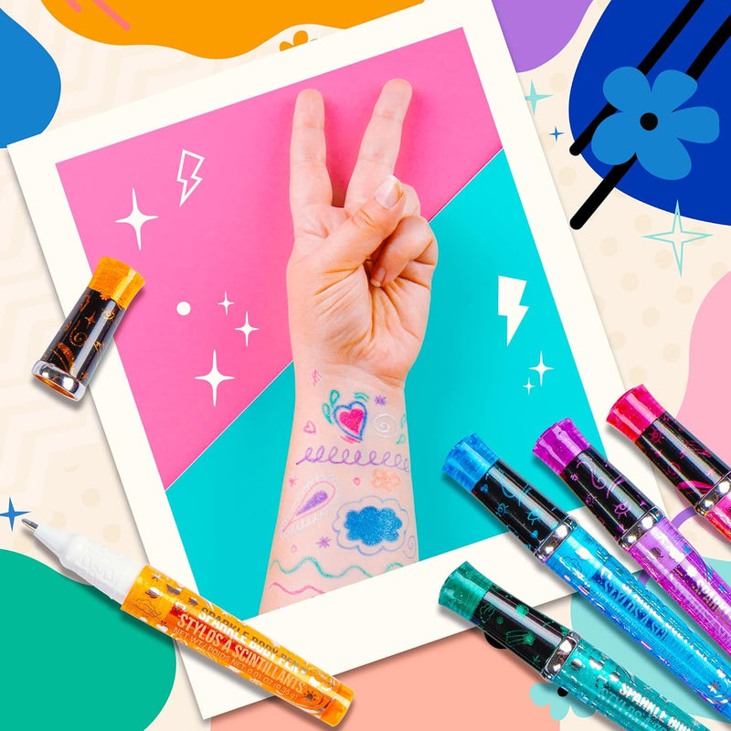 Fashion Angels Sparkle Tats Tattoo Pens And Art Set