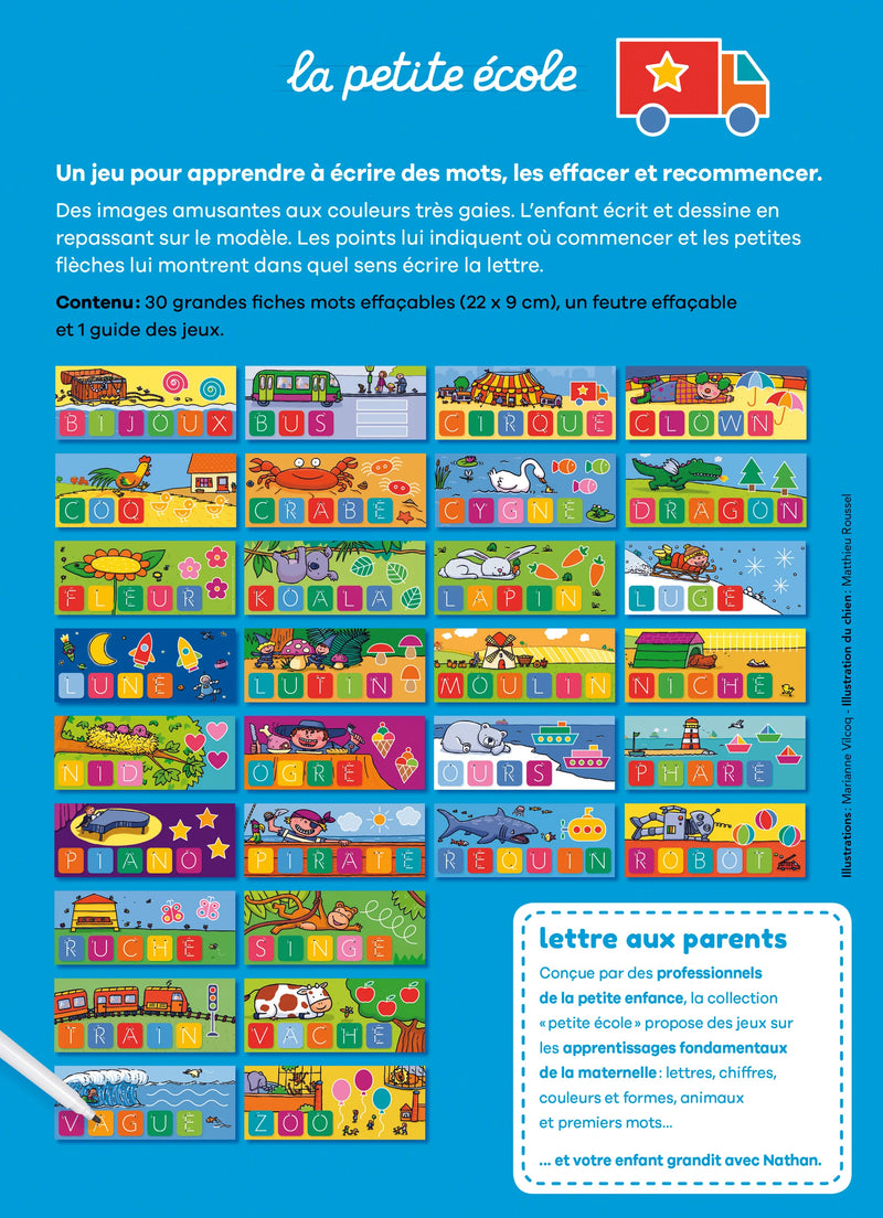 Nathan La Petite E'cole J'ercis Les Mots