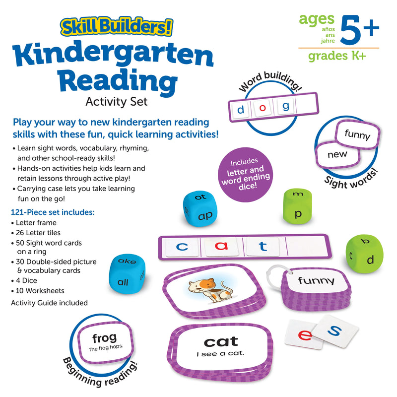 Learning Resources Skill Builders Kindergarten Reading Activity Set