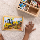Melissa & Doug 4 In 1, 12 Piece Wooden Puzzles In A Box Construction