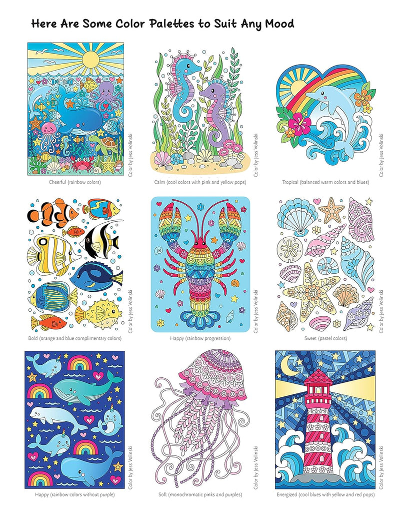 Happy Ocean Notebook Doodles Colouring And Activity Book