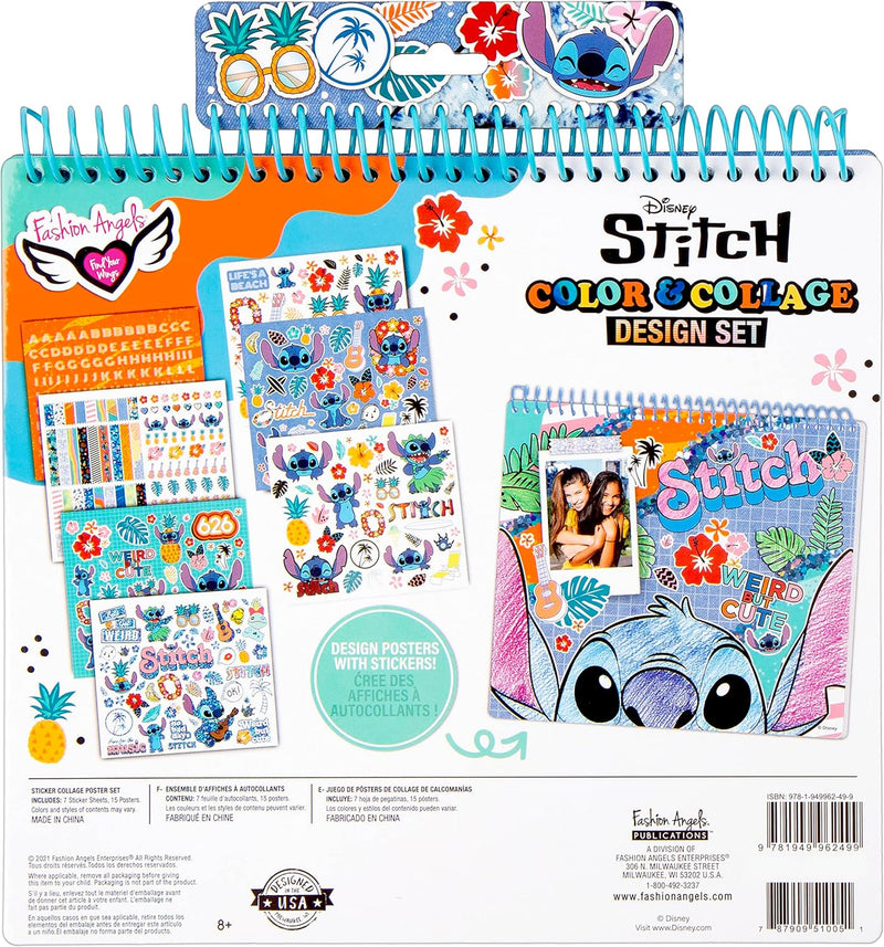 Fashion Angels Disney Stitch Colour And Collage Design Set