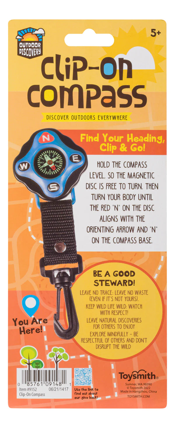 Toysmith Clip-On Compass