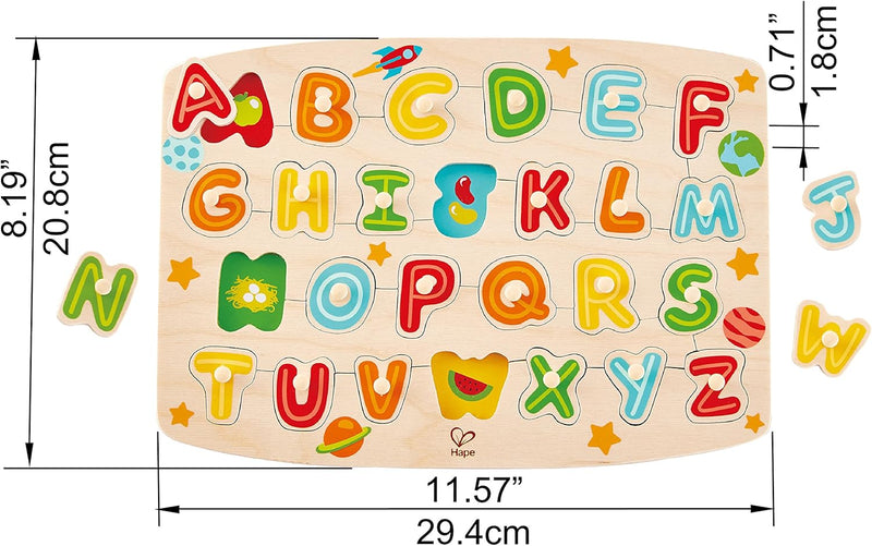 Hape Alphabet Peg Puzzle