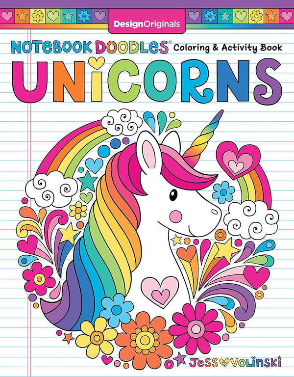 Unicorns Notebook Doodles Colouring And Activity Book