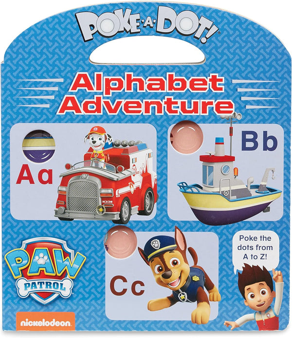 Melissa And Doug Board Book Poke A Dot Paw Patrol Alphabet Adventure