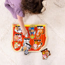 Melissa & Doug Jumbo Peg Puzzle Farm Friends