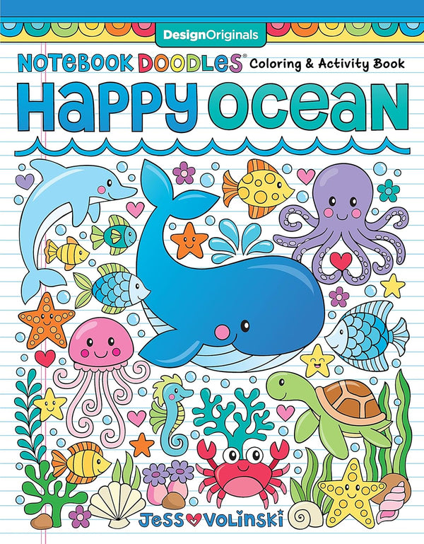 Happy Ocean Notebook Doodles Colouring And Activity Book